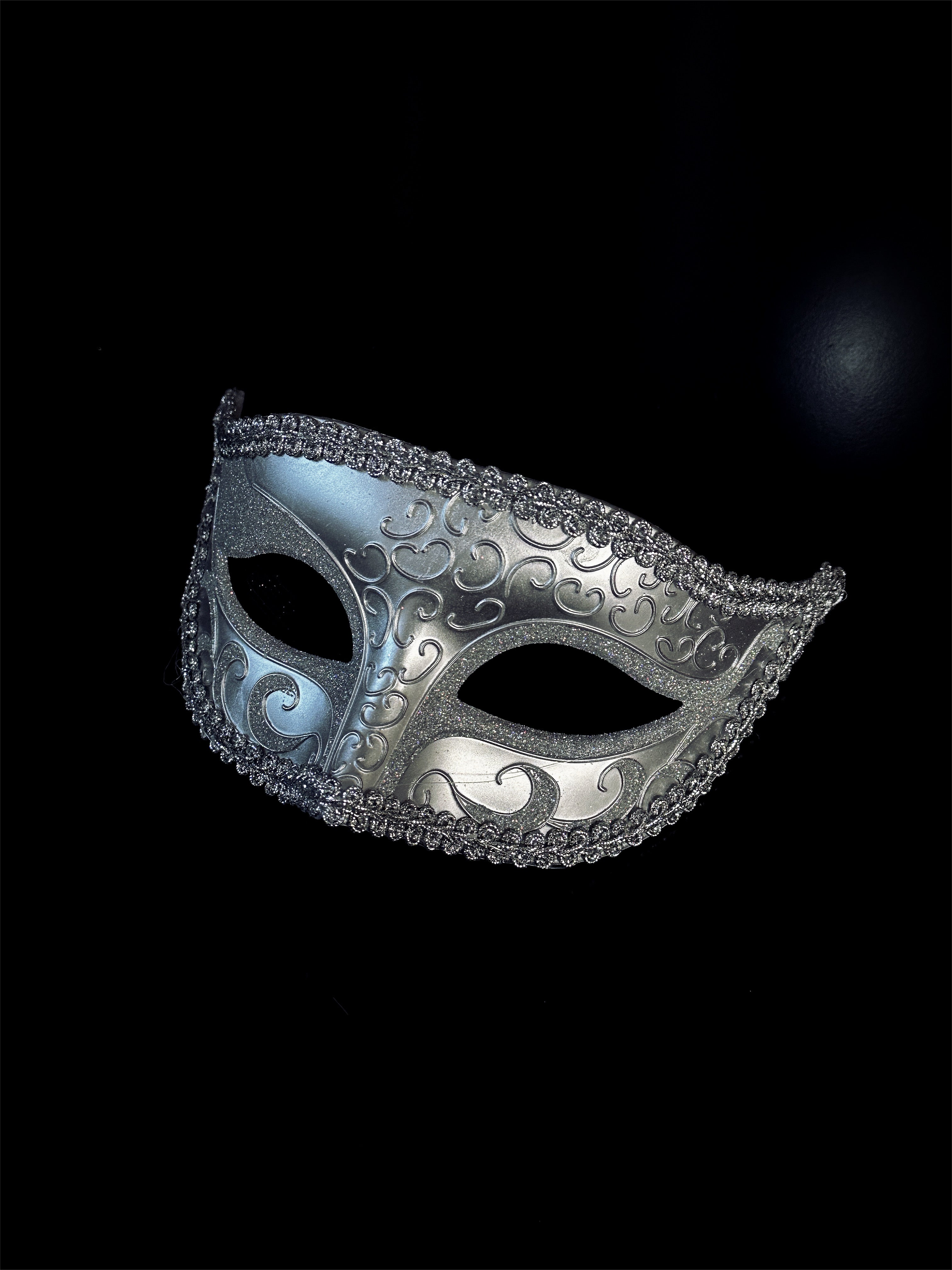 Men's Masquerade Mask Joker Comedy Venetian Silver Gold | Masquerade Store