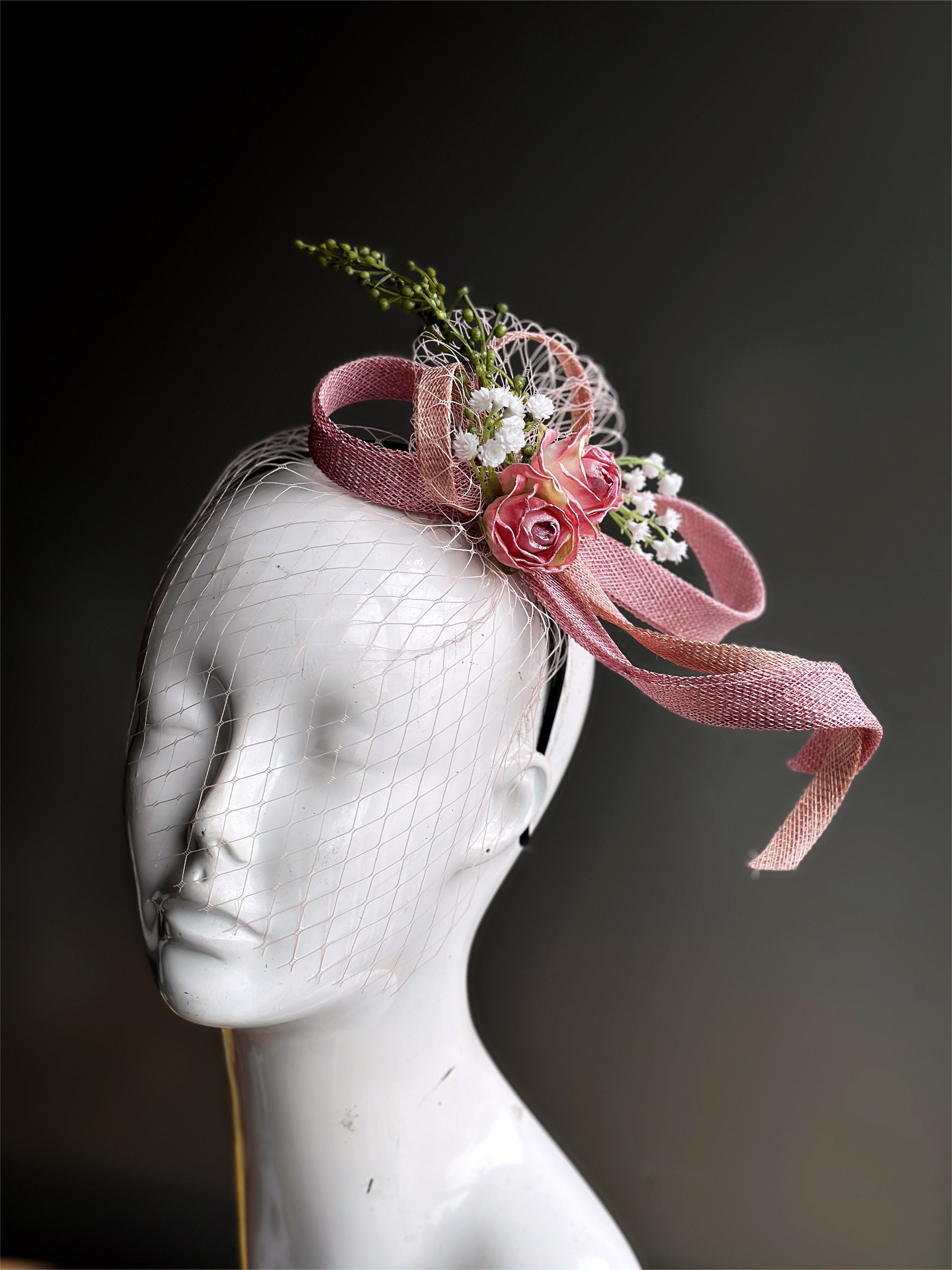 Tentacle and hotsell Flowers Fascinator in Pinks