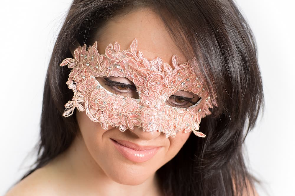 Hot Pink sold Feathered MasqueradeLace Mask