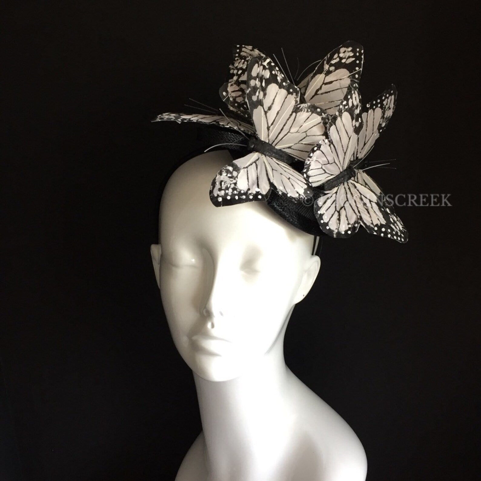 Butterfly Women fascinator silver butterfly headdress butterflies headpiece Kentucky Derby fascinator cheapest Hat