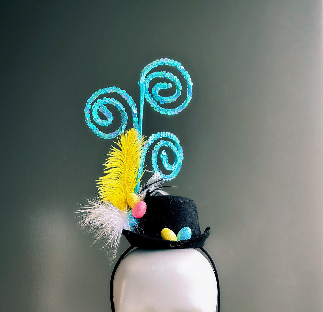 Whimsical Swirl Topper Hat