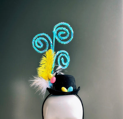 Whimsical Swirl Topper Hat