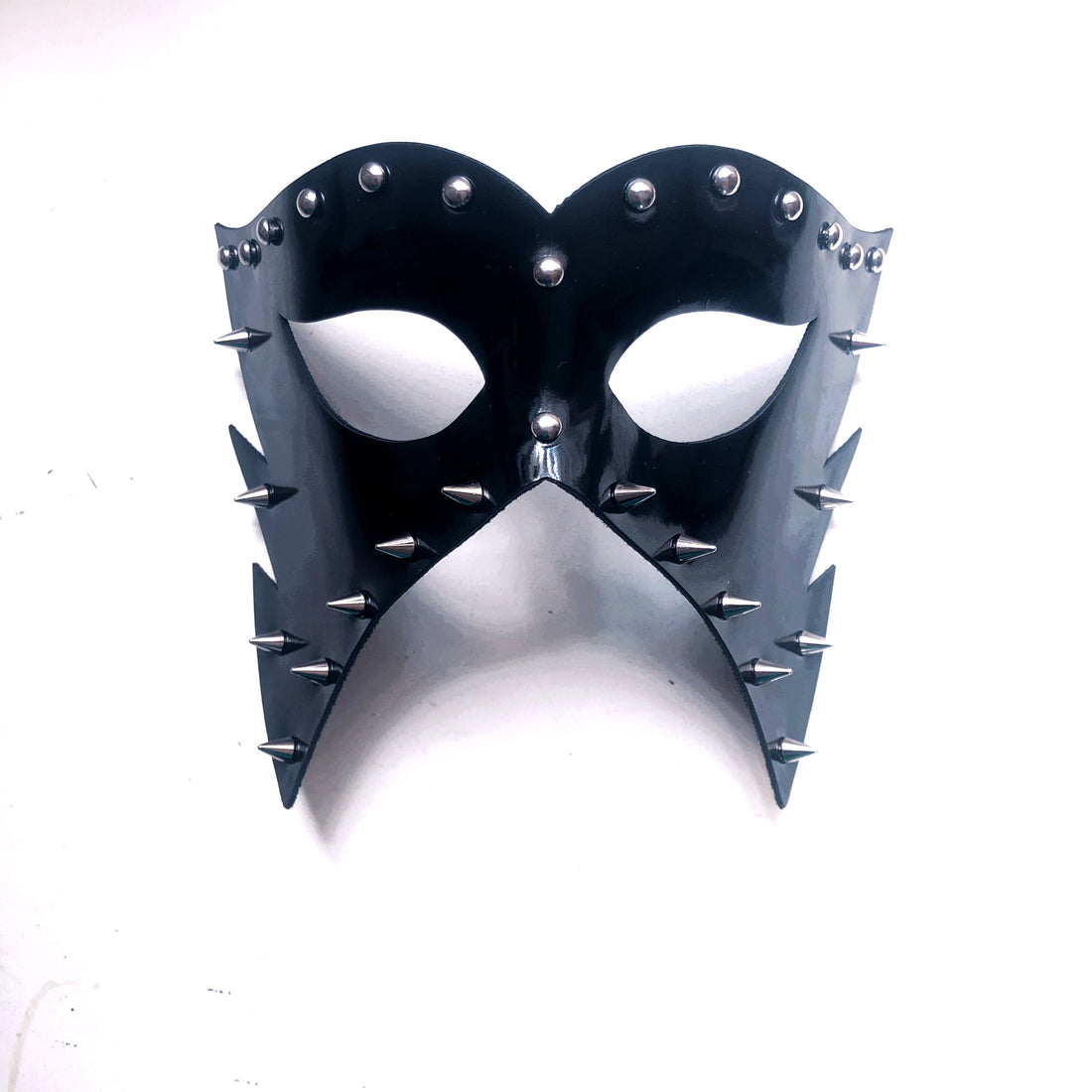 Studded Spike Mask - Black