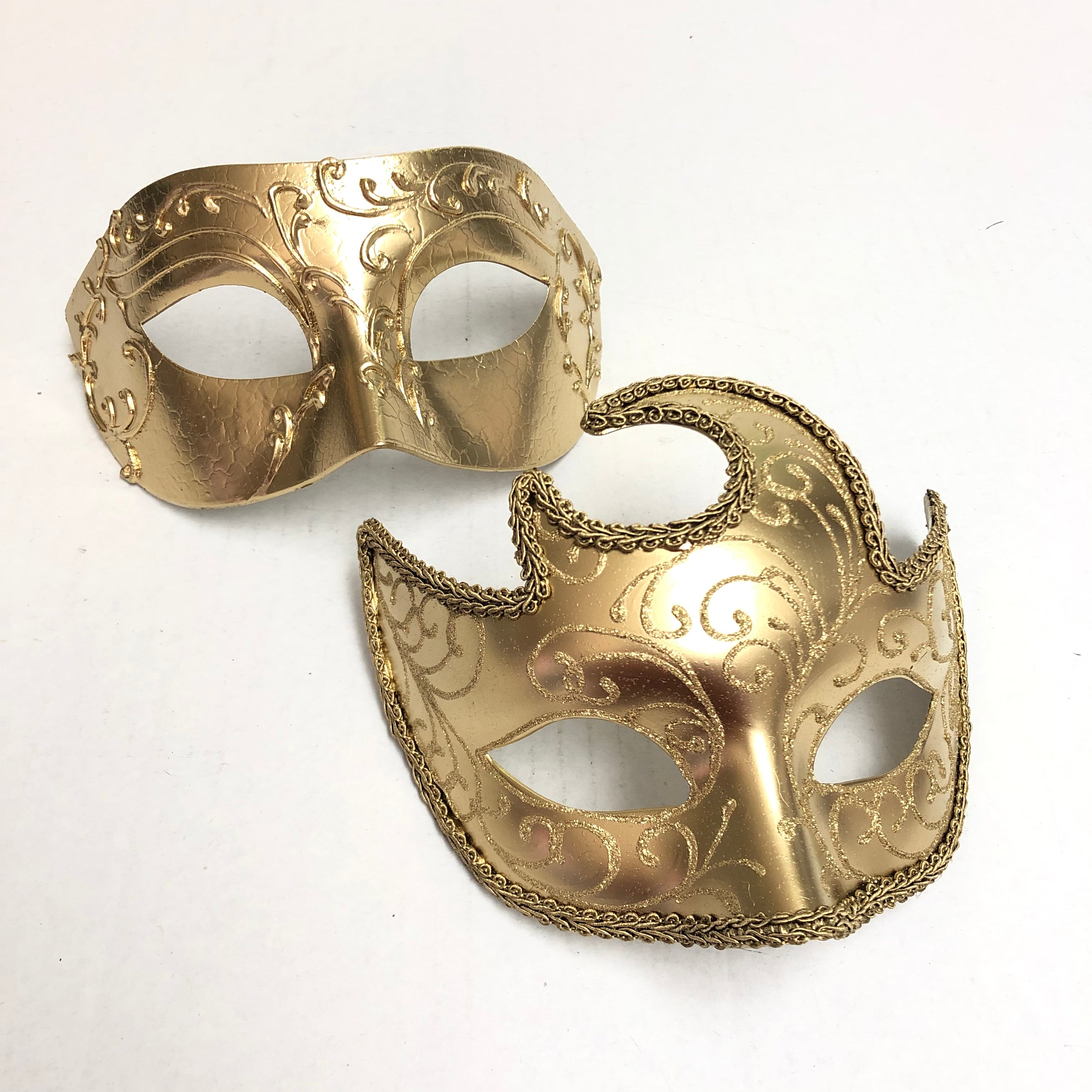 Regal Venetian Masks - Gold