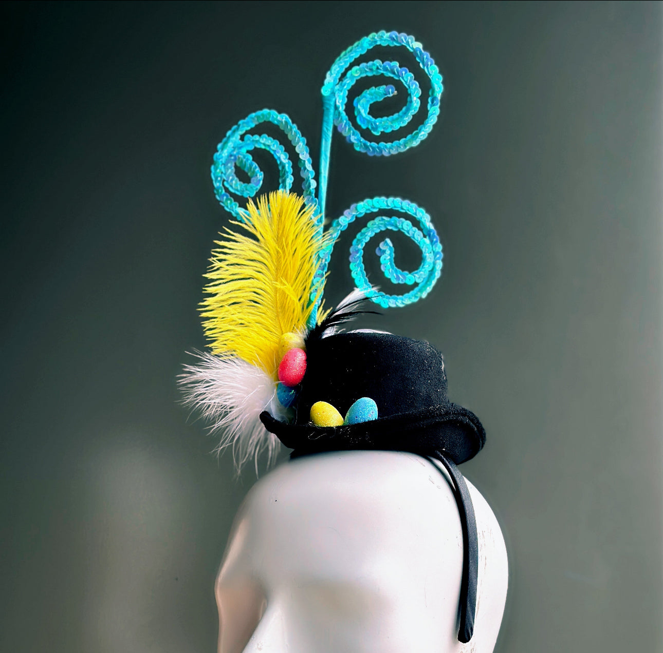 Whimsical Swirl Topper Hat