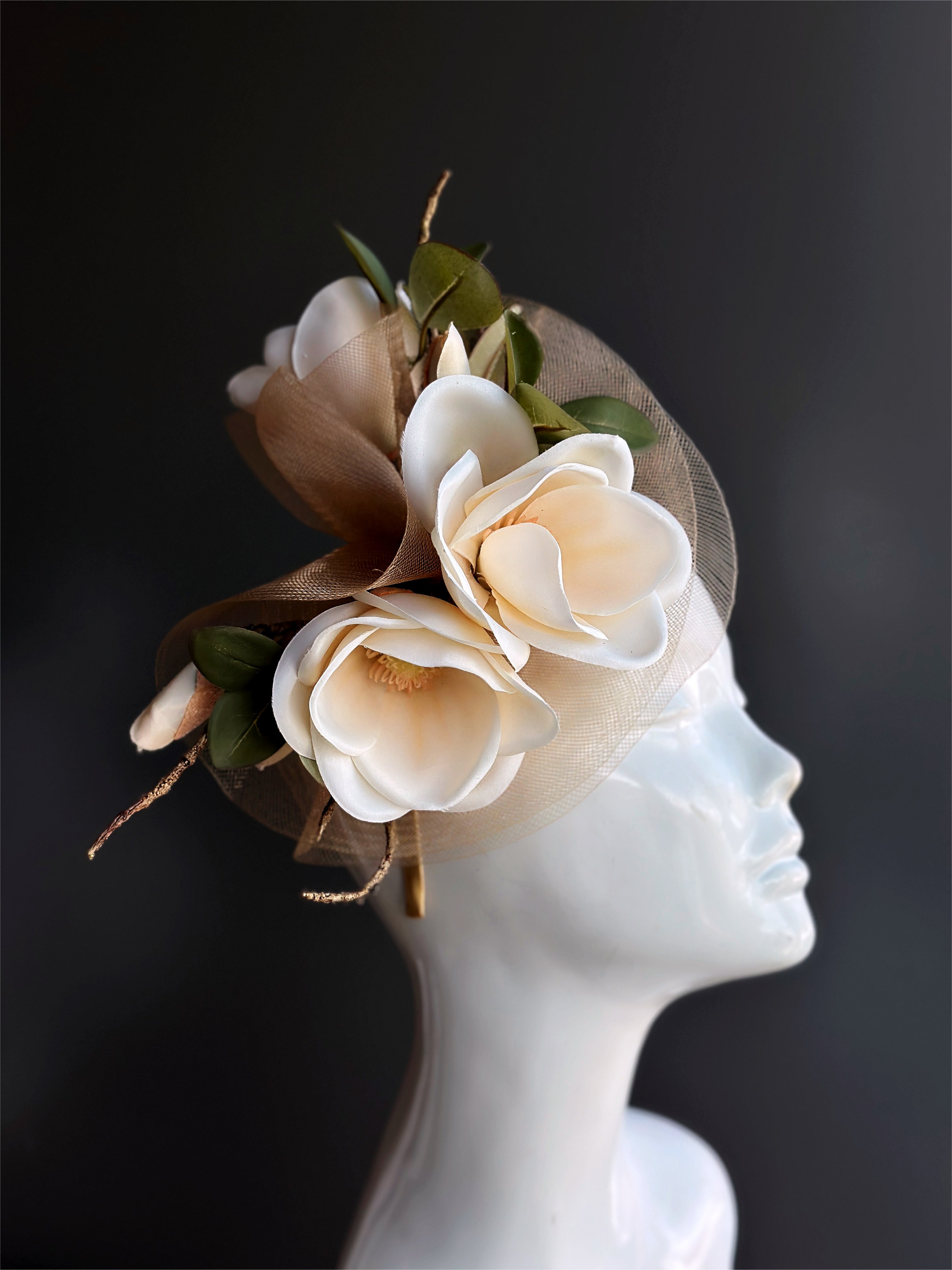 Magnolia - Tulle Fascinator