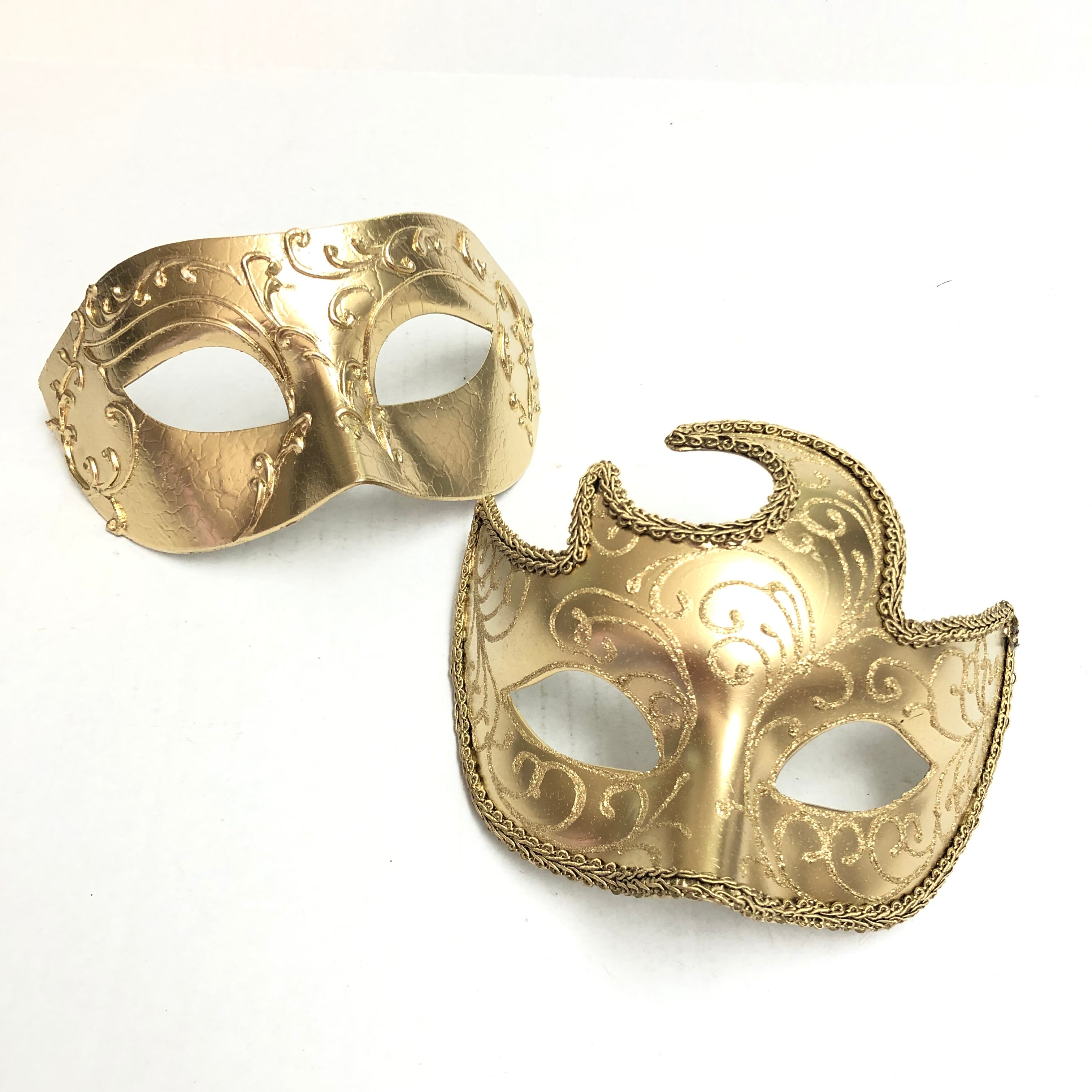 Regal Venetian Masks - Gold