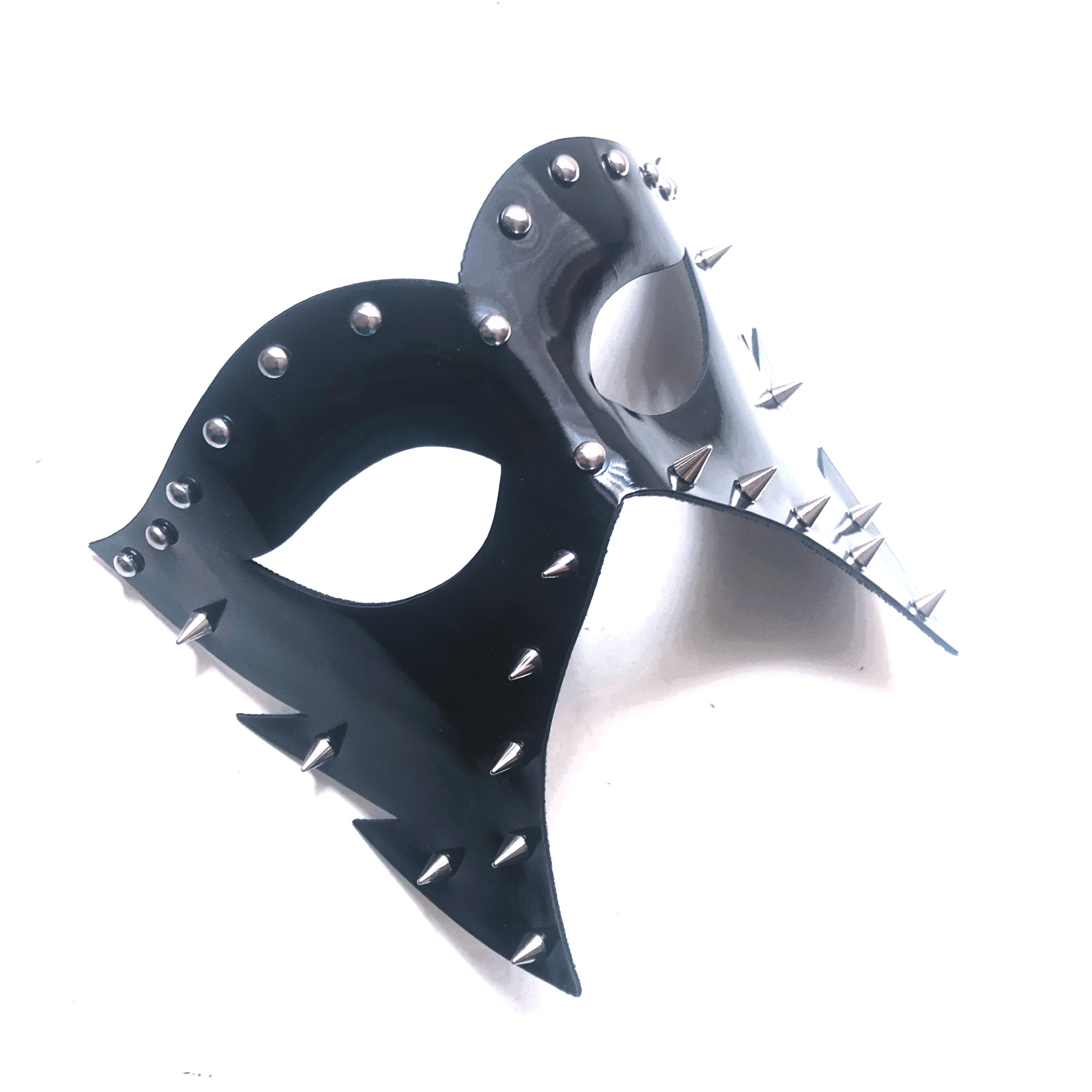 Studded Spike Mask - Black