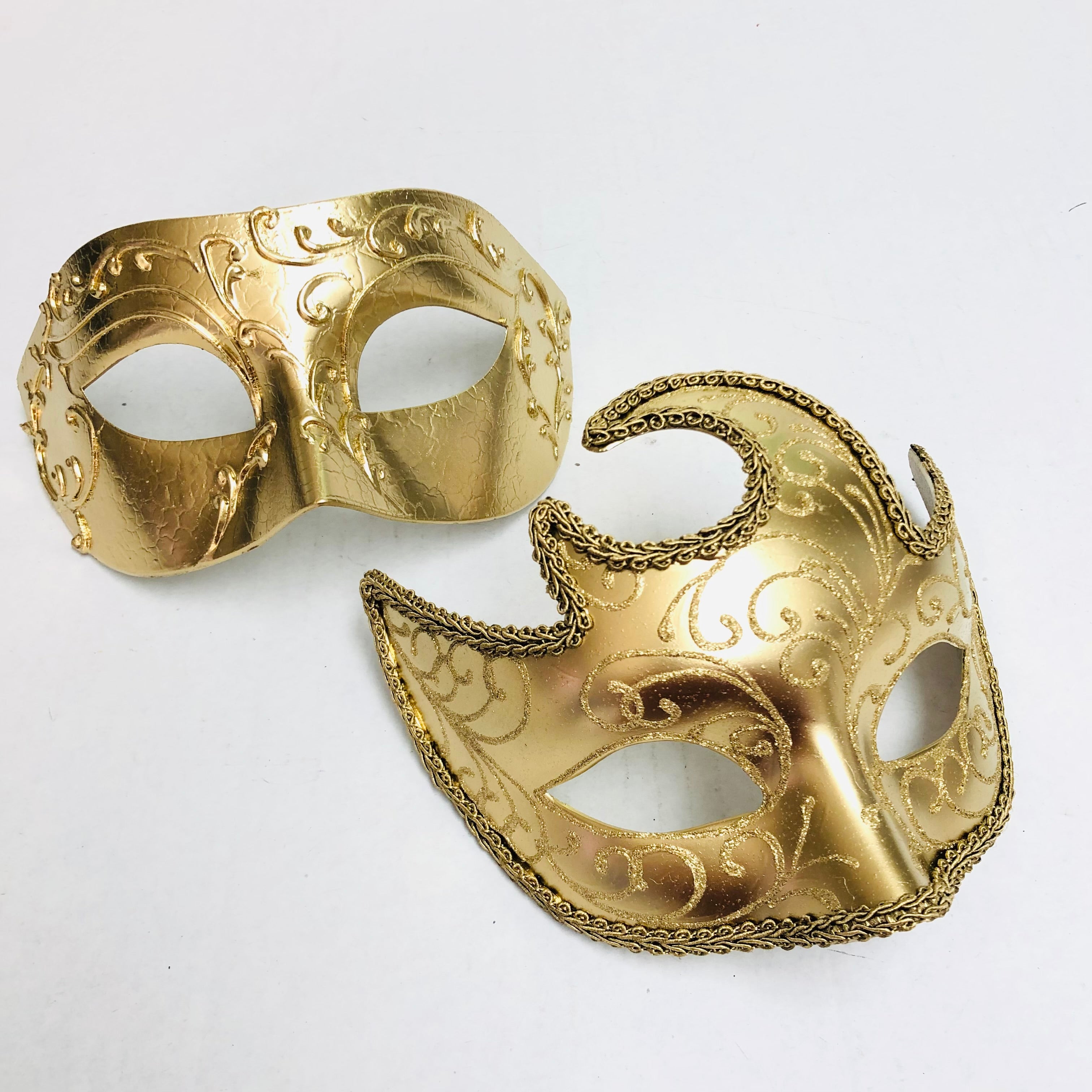 Regal Venetian Masks - Gold