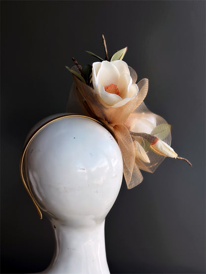 Magnolia - Tulle Fascinator