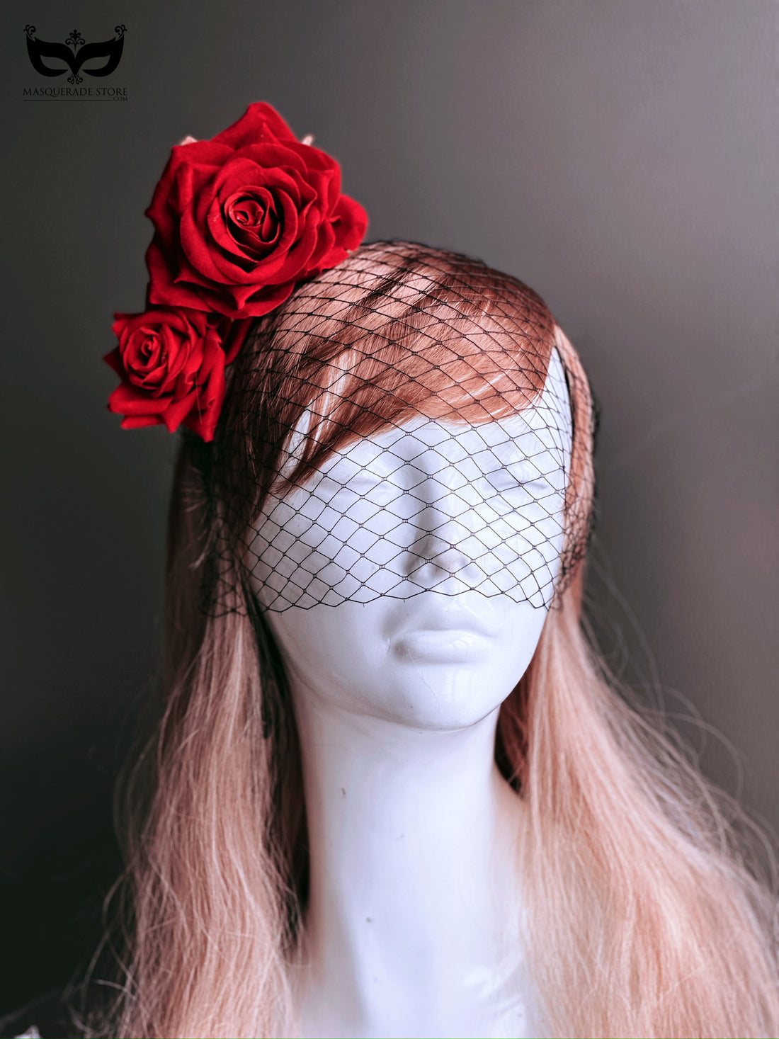 Scarlet Rose Veil