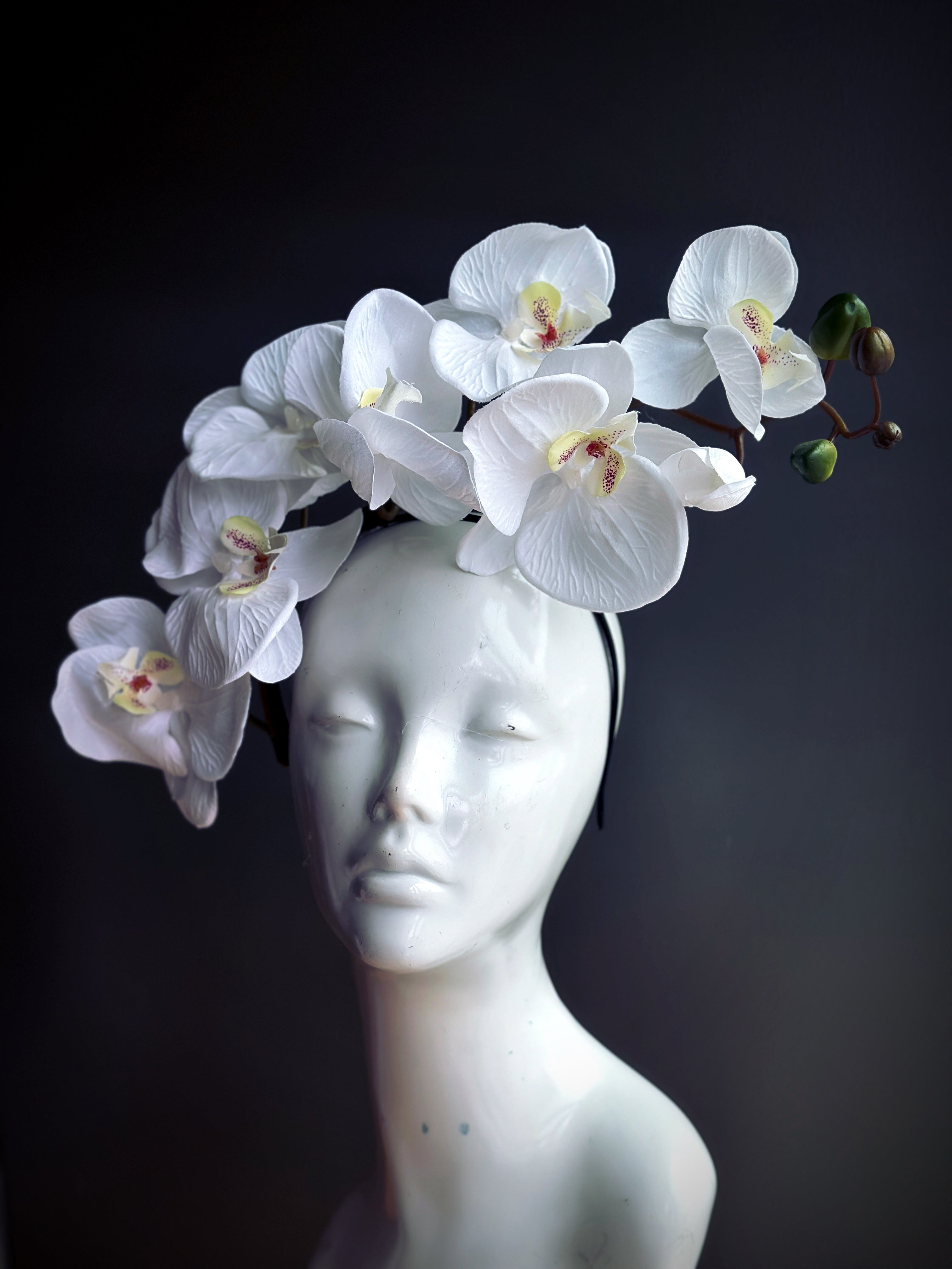 NEW Blue orchid fascinator on fashion a silver headband!