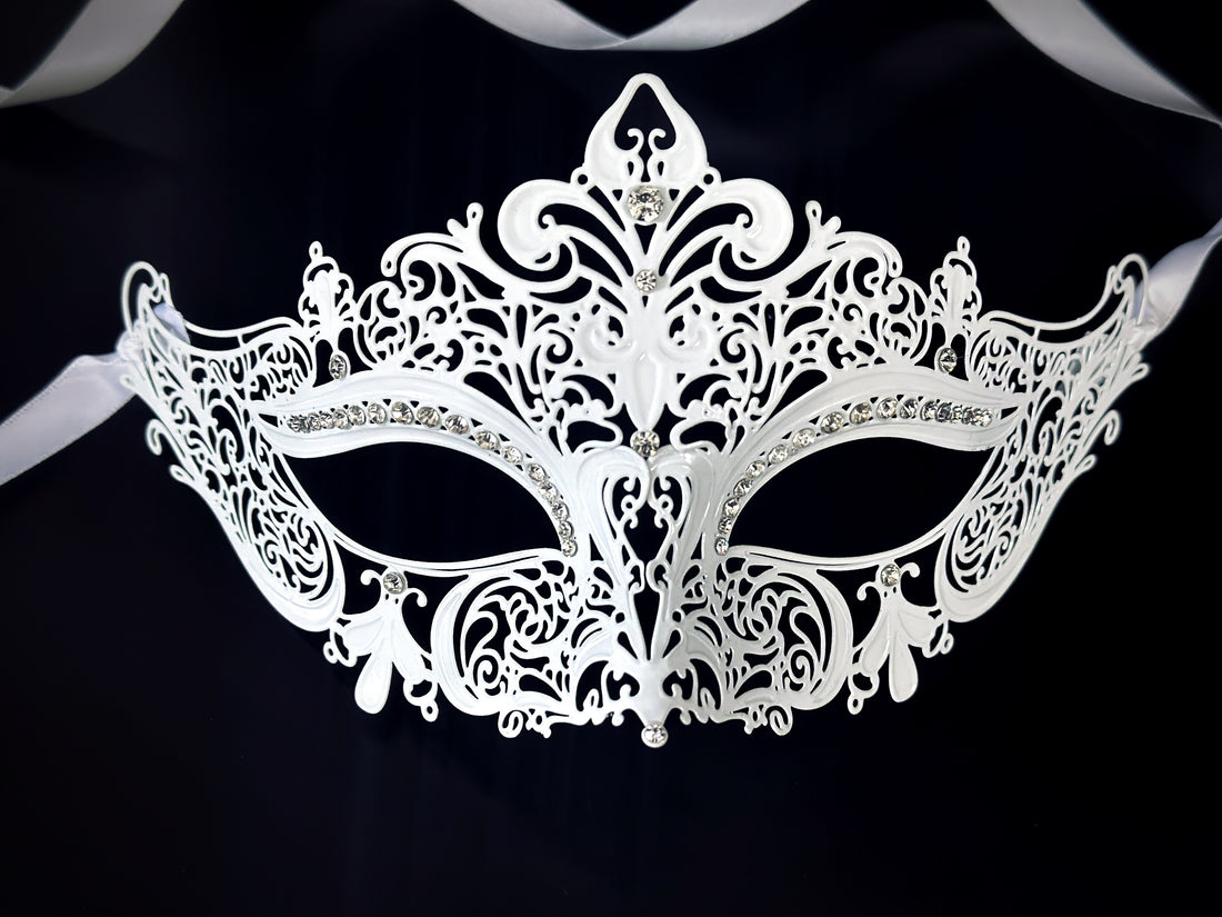 Bridal Mask - White