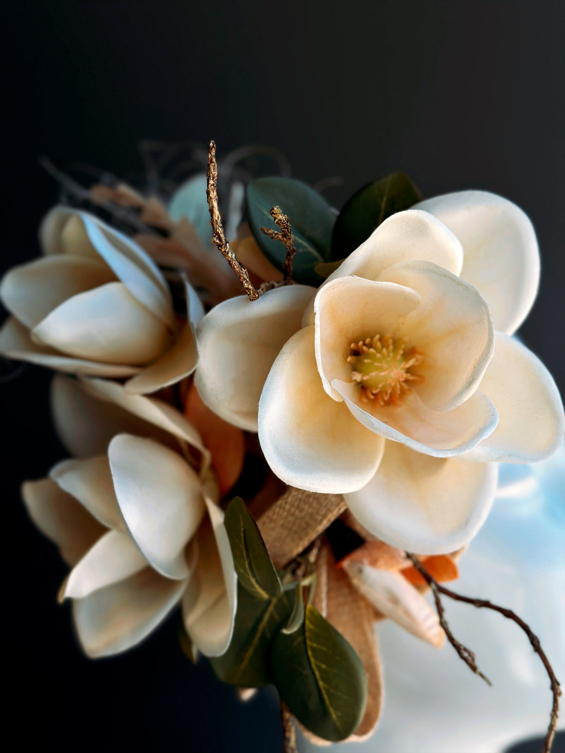 Magnolia - Sinamay Fascinator