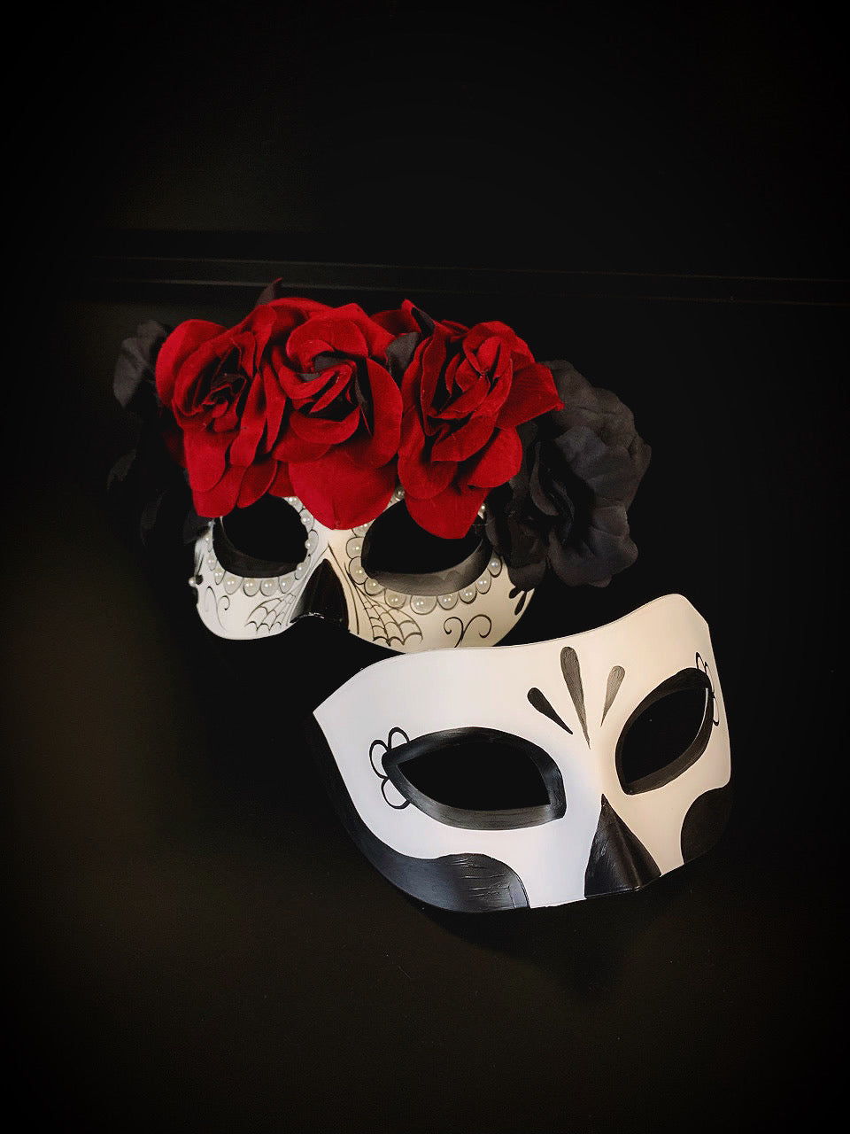 Day of the Dead -  Couples Red Rose