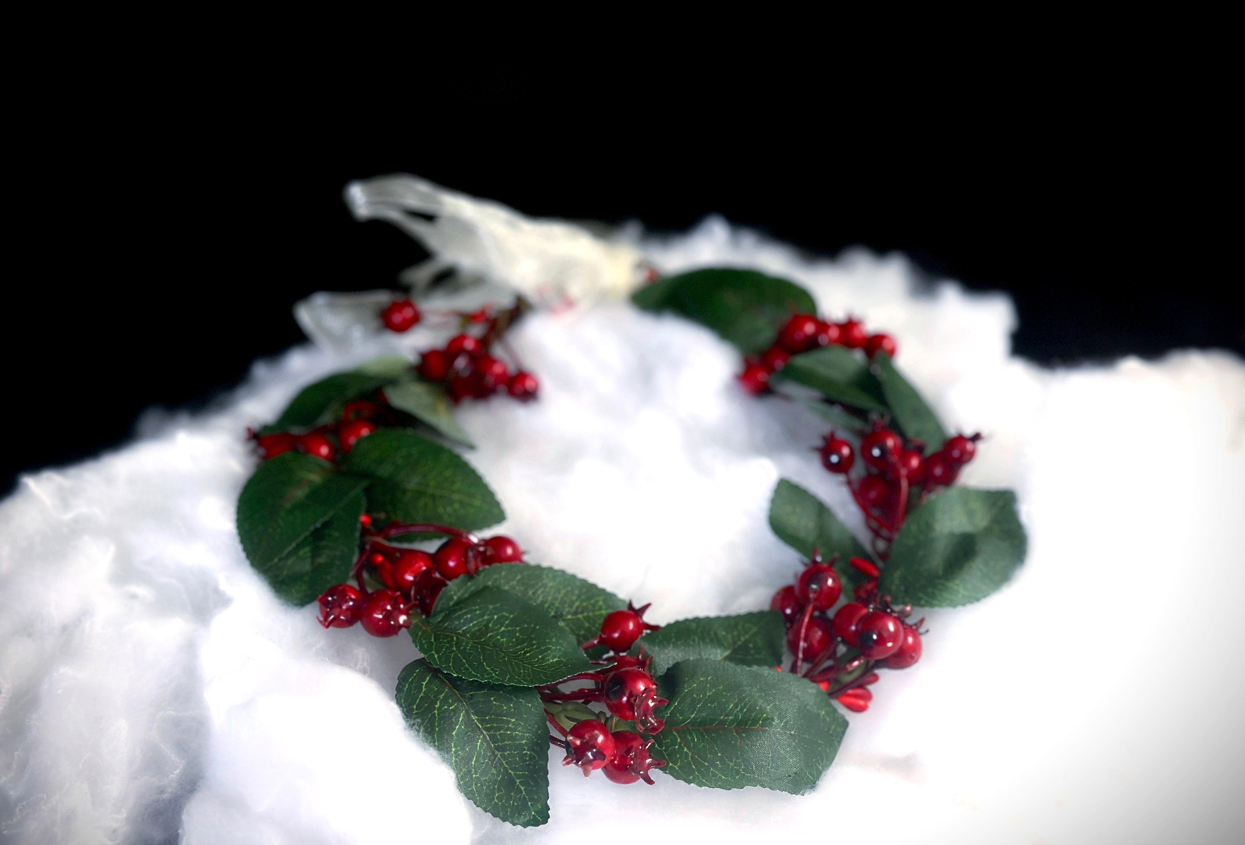 Winter popular Head Wreath and Holly Crown