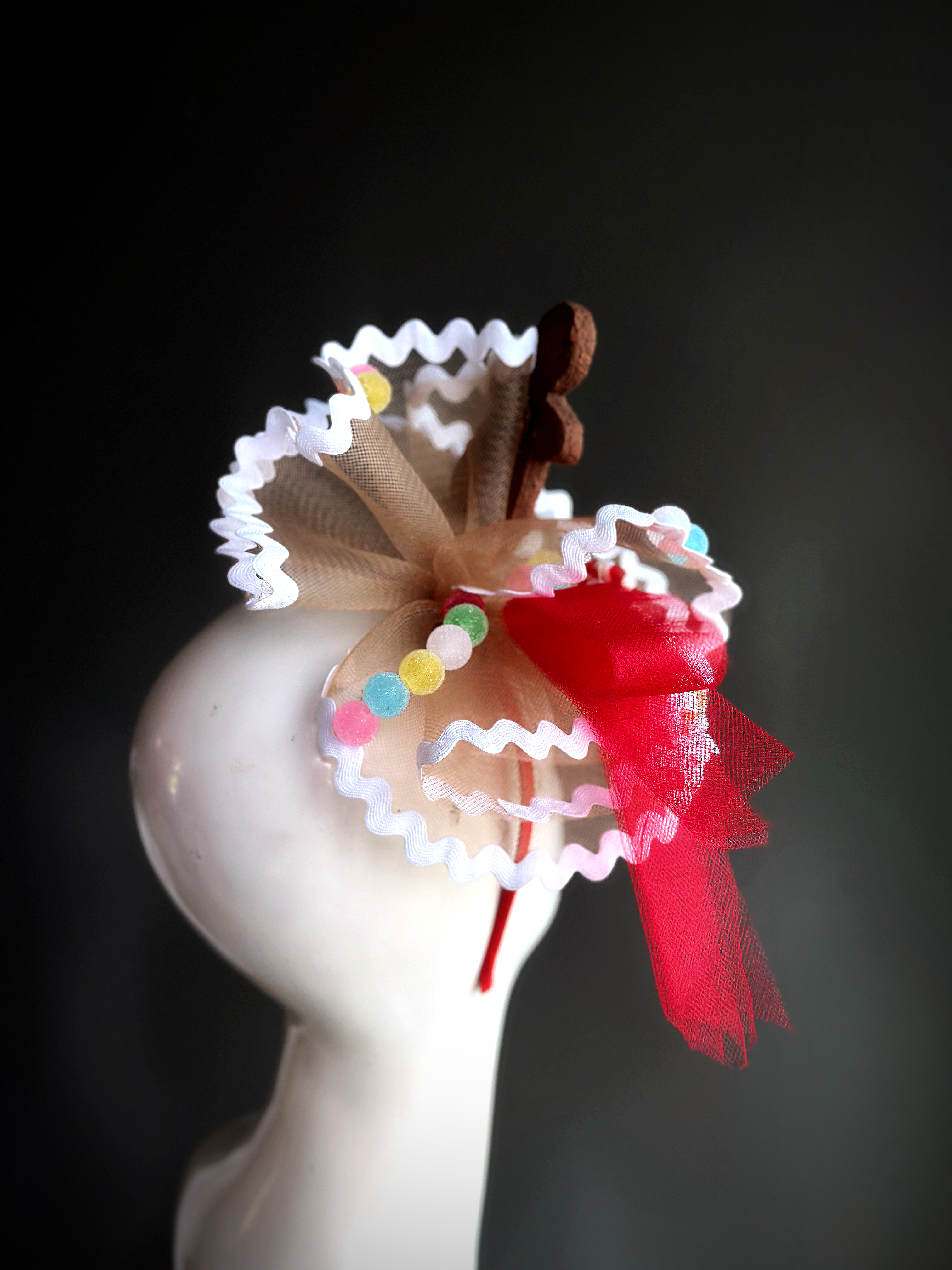 Gingerbread Joy Christmas Fascinator