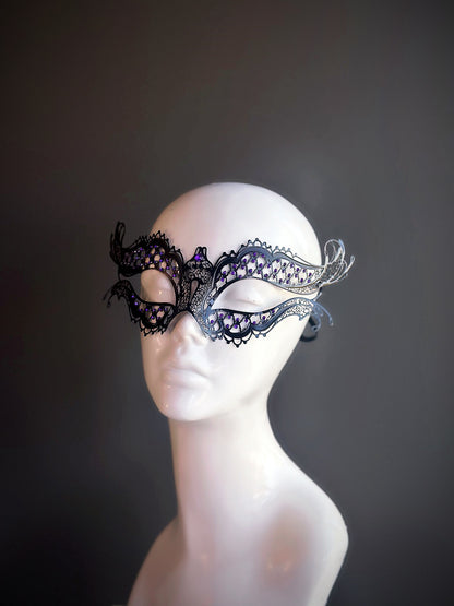 Katherine Mask - Black/Purple