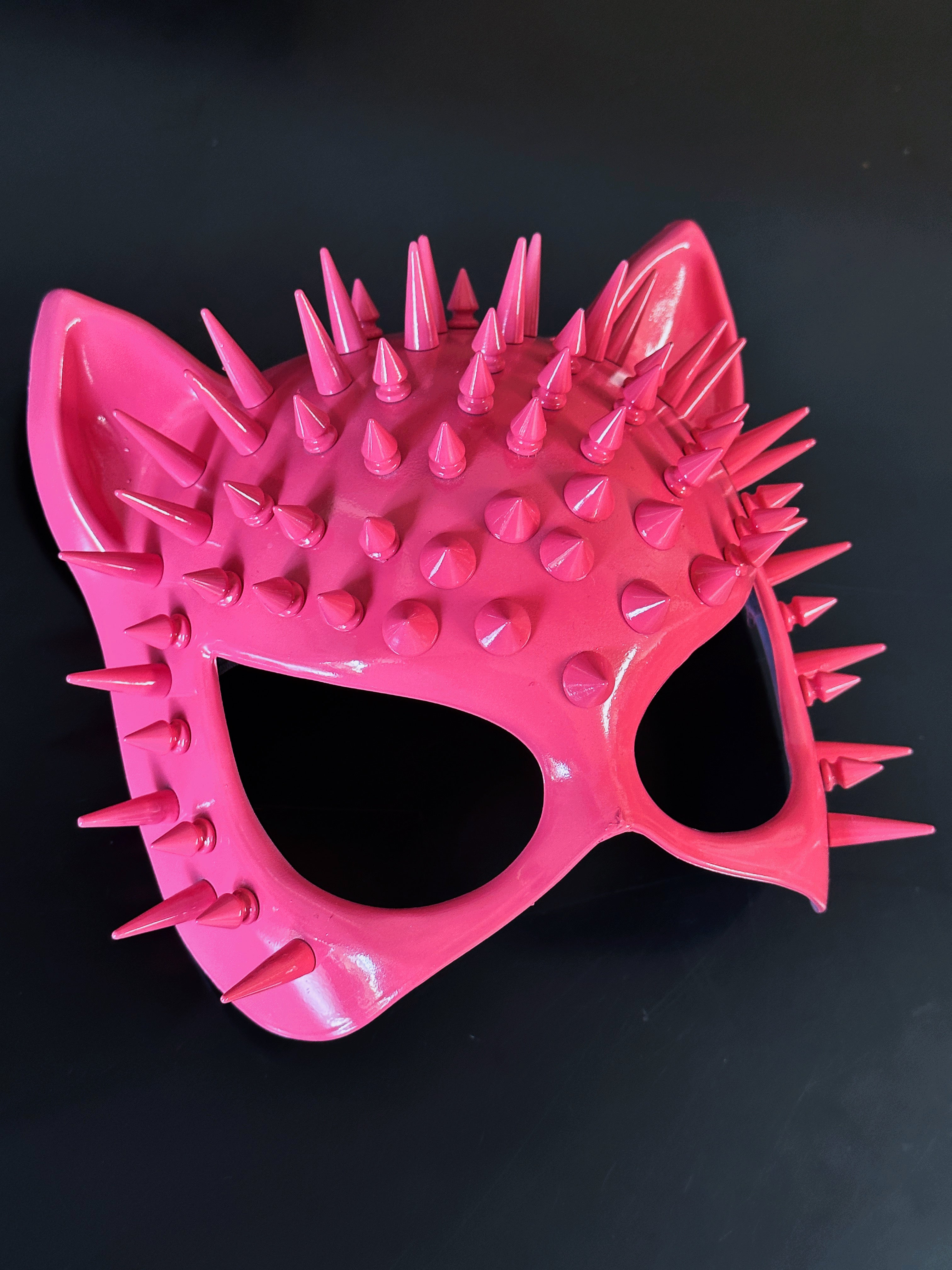 Cat Spike Mask - Pink