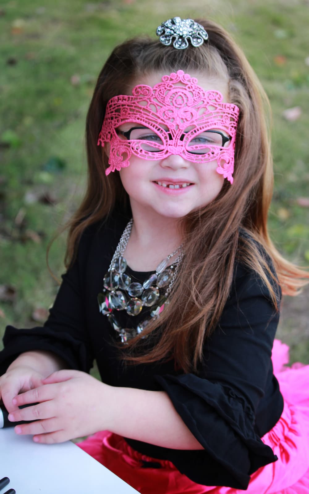 Hot Pink sold Feathered MasqueradeLace Mask