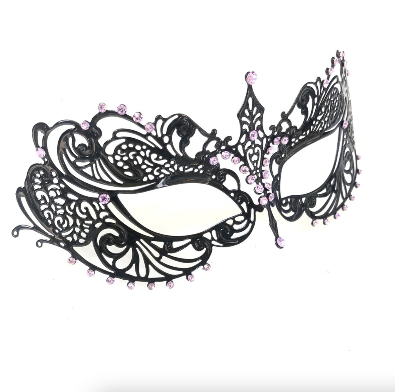 Black Masquerade Mask, Metal Venetian mask | Masquerade Store