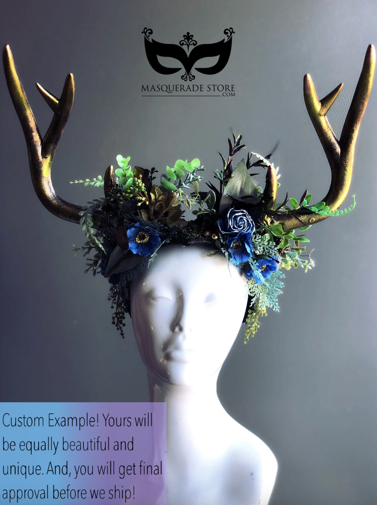 Deer Antler Headdress - Ostara