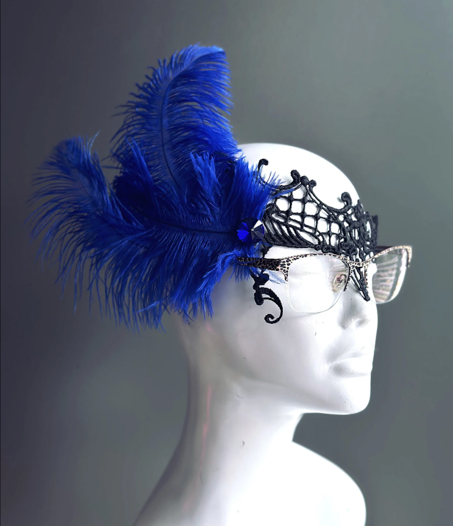 masquerade mask for women with eyeglasses