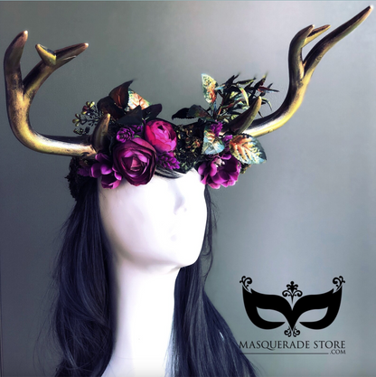 Deer Antler Headdress - Ritual Blooms