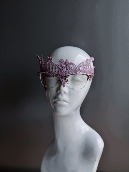 Lavender Lace Eyeglass Mask