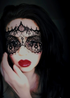 blindfold lace mask black