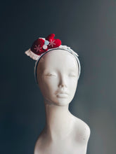 A festive headband with red mittens, snowflake accents, and a cozy knit detail, ideal for Christmas and winter celebrations.