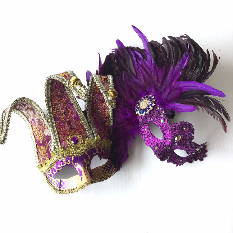 Mardi Gras Masks | Couples Jester, Party & Venetian Masks – Masquerade ...